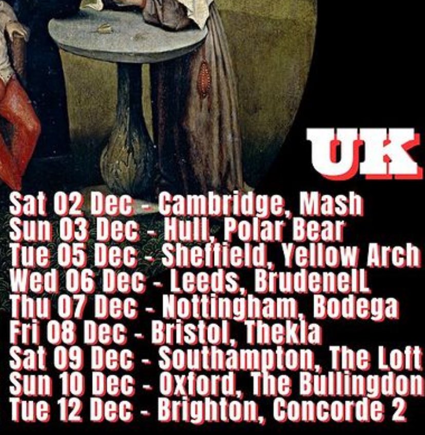 opuskink (@opuskink) on Twitter photo Unto yer arms, hapless denizens. Tour commences this Saturday at <a href="/mashcambridge/">MASH Cambridge</a> thence to <a href="/polarbearclub/">Polar Bear Club</a> Hull on Sunday, thence to the blighty nation entire. A little taster before it all on Thursday, more on that imminently. Tickets available in the bio NOW 🪦❤️🔥🪦❤️🔥🪦❤️🔥🪦 Unto yer arms, hapless denizens. Tour commences this Saturday at <a href="/mashcambridge/">MASH Cambridge</a> thence to <a href="/polarbearclub/">Polar Bear Club</a> Hull on Sunday, thence to the blighty nation entire. A little taster before it all on Thursday, more on that imminently. Tickets available in the bio NOW 🪦❤️🔥🪦❤️🔥🪦❤️🔥🪦