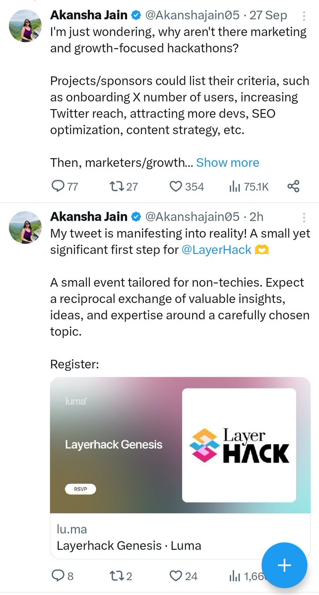 Parth (@0xparthvora) on Twitter photo .thisssssssss!
Dream, plan, Execute in a screenshot :)
gg work <a href="/Akanshajain05/">Akansha Jain</a> <a href="/kunalvg/">Kunal Gandhi</a> !! .thisssssssss!
Dream, plan, Execute in a screenshot :)
gg work <a href="/Akanshajain05/">Akansha Jain</a> <a href="/kunalvg/">Kunal Gandhi</a> !!