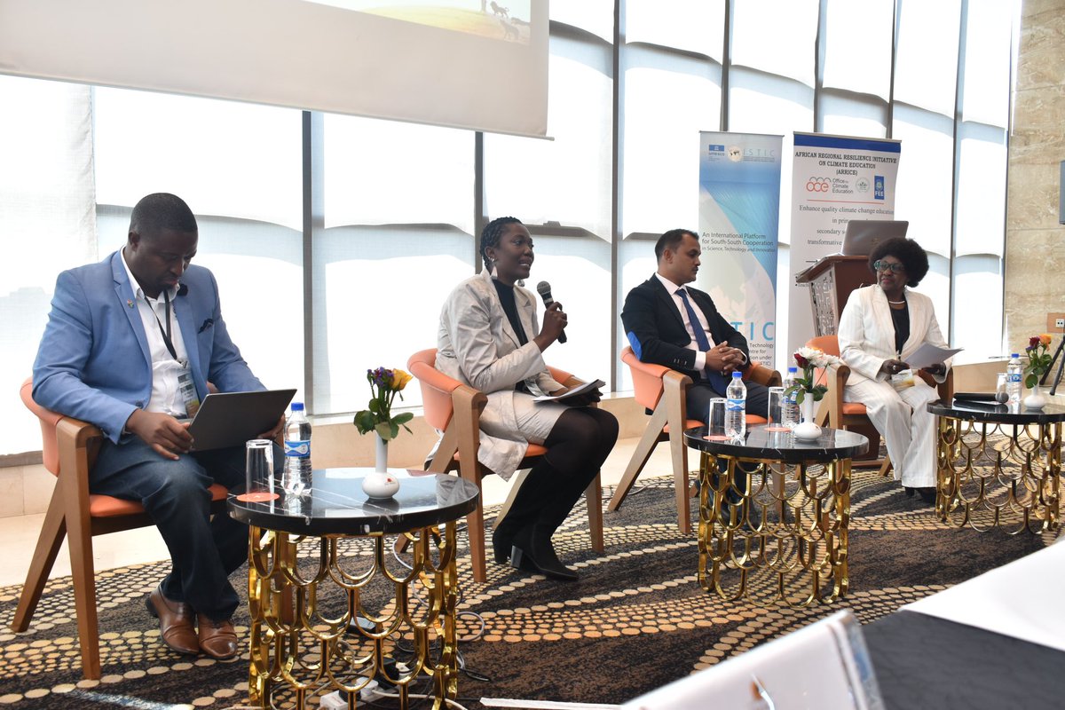 koeeorg's tweet image. Round Table discussions on Climate Learning Strategy moderated by Dr. Dorcas Beryl Otieno OGW, Executive Director, KOEE
Dr. Shingirirai S Mutanga
Principal Researcher &amp;amp; Research Group Leader (CSIR) 
Dr. Sudhir Fowdur
Quality Assurance Officer, Ministry of Education, Mauritius