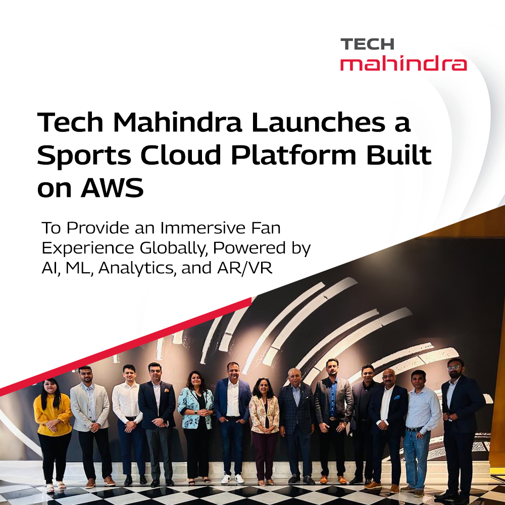 tech_mahindra's tweet photo. We're excited to announce the launch of a #SportsCloud platform built on AWS to provide an immersive fan experience globally, powered by AI, ML, Analytics, and AR/VR.
Know More: https://t.co/VEp90gzl0R
#NxtNow #UnlockTheNXT #AWS #Cloud https://t.co/1gjDJlzRy7