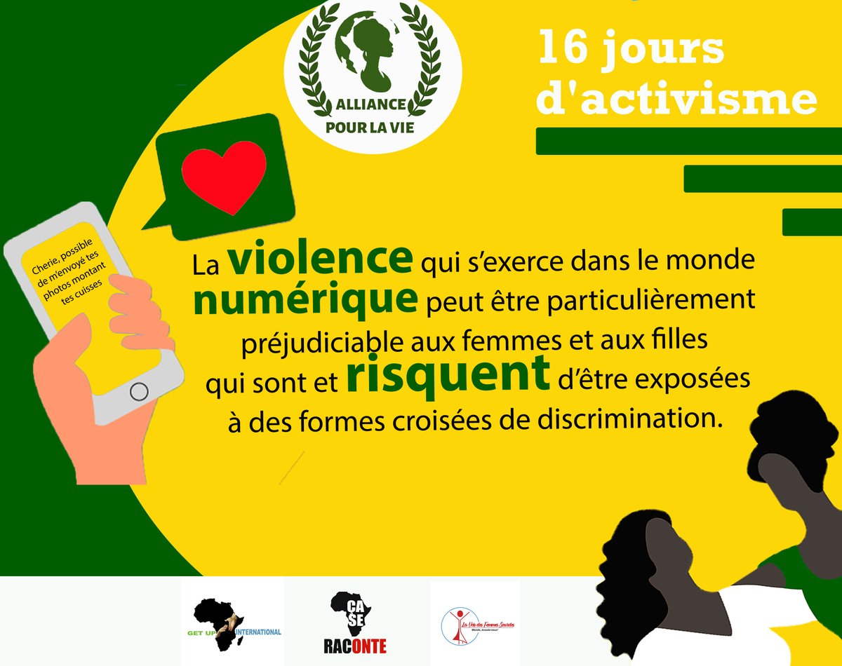 Les femmes et filles sont victimes de l’agression sexuelle sur le net, fabrication et possession de pédopornographie, cyber harcèlement, extorsion, utilisation abusive d’images suggestives ou vidéo pornographiques sur les smartphones.
que faire pour prévenir. <a href="/16DaysCampaign/">Global 16 Days Campaign</a>