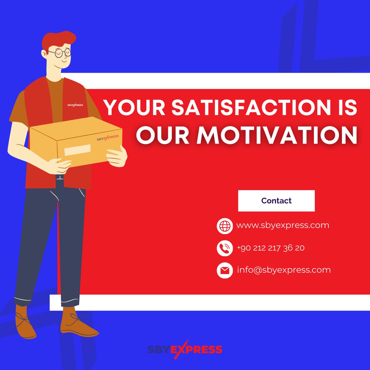 SBY_Express's tweet photo. Our customers' satisfaction is our source of motivation. 😊

Contact us to benefit from our services.

...

Müşterilerimizin memnuniyeti motivasyon kaynağımızdır. 😊

Hizmetlerimizden faydalanmak için irtibata geçin.
🔗 https://t.co/CSfSgC73YJ

#SBYExpress #cargo #ecommerce https://t.co/m1iYf61FD5