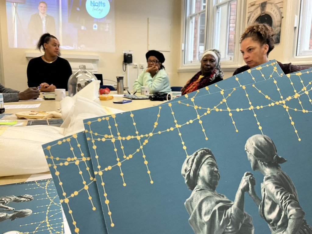 LegacyMakerUK's tweet image. Progressive monthly update meeting Standing in this @JusticeMuseum with @rachelsculpture and @brightideasnott #LegacyMakers. 
Nottingham Roots Connecting  the World #SocialJustice