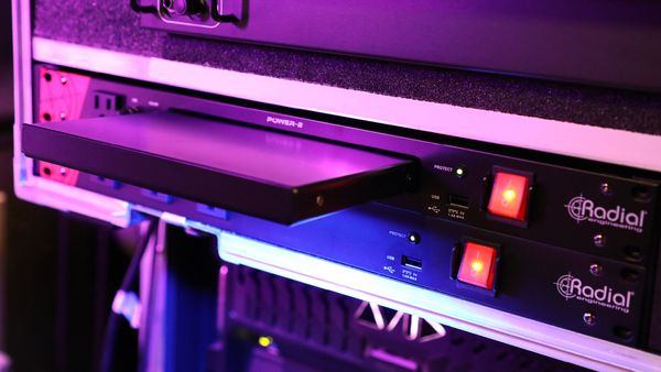 The front-panel USB connection on both the Power-1 and Power-2 helps keep your portable devices charged and ready while recording or performing.

radialeng.com/product_catego…