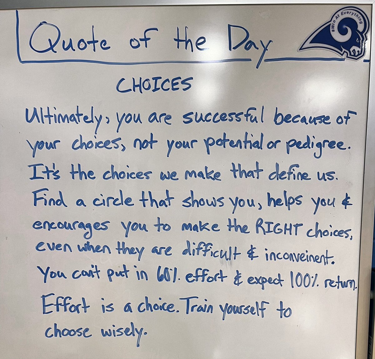 Train yourself to Choose Wisely

New look, same message