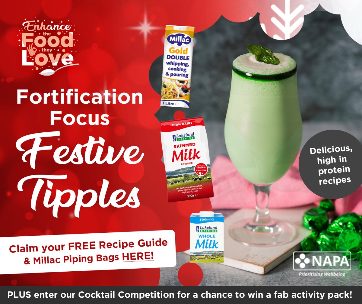 It’s landed! The new Festive Tipples Recipe Guide is available to download from @lakelandFS! It's packed with delicious cocktail recipes, fortified with high quality Irish dairy products AND every entry gets free Millac piping bags! bit.ly/478xgeM T&Cs Apply