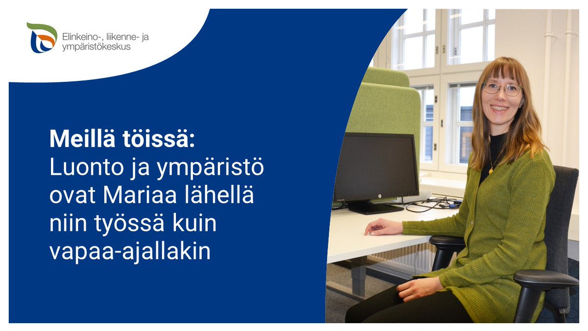PirkanmaanELY's tweet photo. ”Luonto ja ympäristö ovat aina olleet itselleni hyvin tärkeitä asioita, joten koen arvokkaaksi tehdä työtä ympäristön, ihmisten ja kestävän yhteiskunnan eteen", kertoo rakennetun ympäristön yksikön lakimiehemme Maria. Lue koko tarina https://t.co/YmQIdbXNMK #meillätöissä https://t.co/ijoMeoUV4b