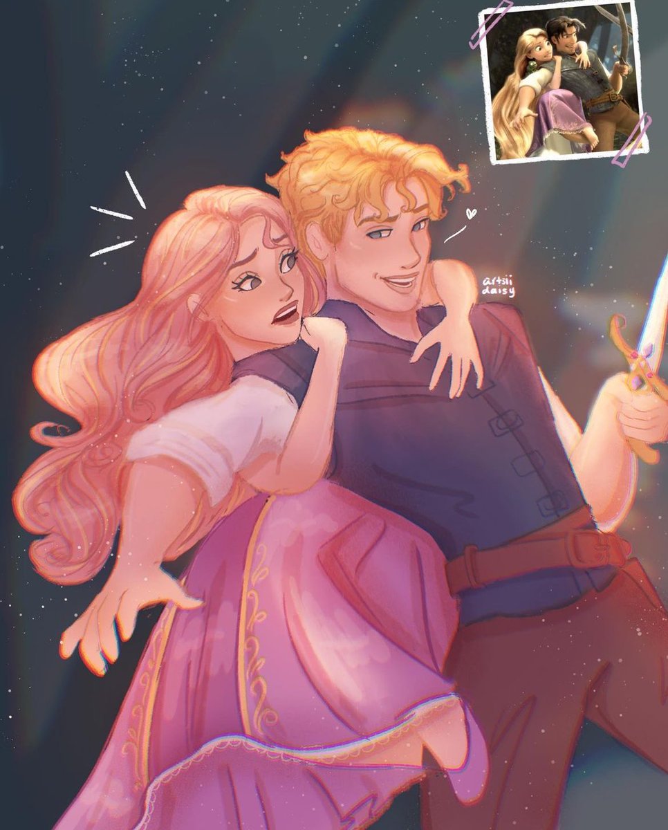the flynn and rapunzel of the books
