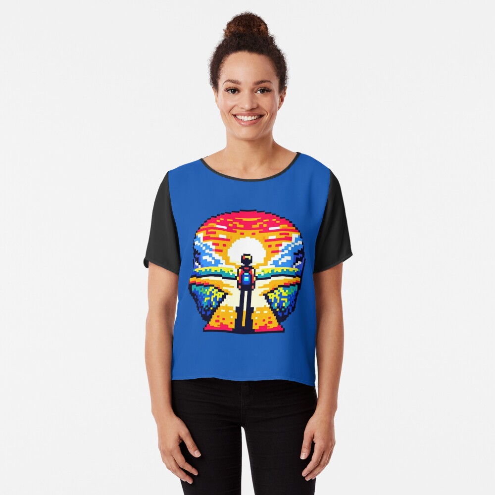 PixelPunksters's tweet photo. Explore the crossroads of life in pixel art! 🎮 The latest design, 'Pixelated Life's Crossroads,' captures life's choices in retro 8-bit style. https://t.co/uy2nv2xmaG #findyourthing #redbubble #RBandME #PixelArt #RetroGaming #LifeChoices #8bitDesign #ChristmasGiftIdeas #tshirts https://t.co/I6IoOPdVDq