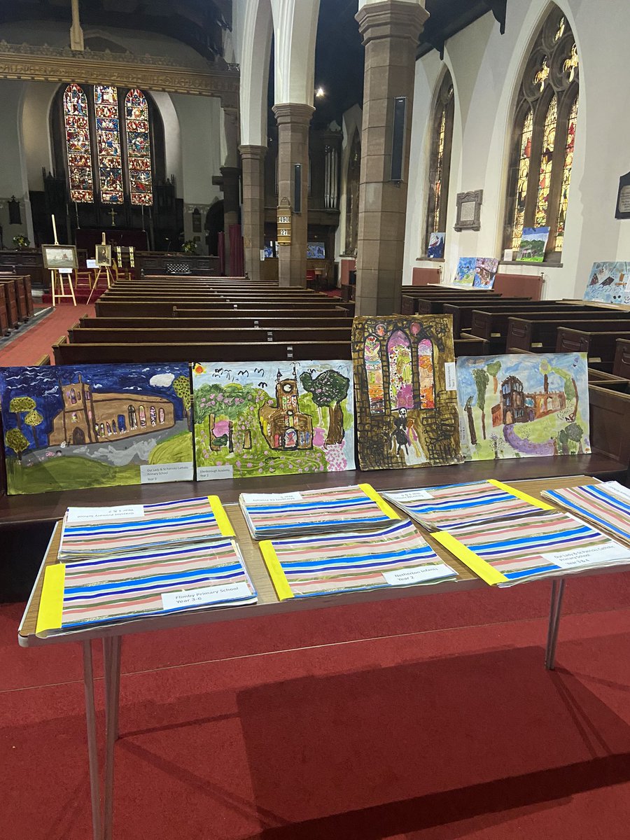 ShippingBrow's tweet photo. Our school project on Artist #WilliamMitchell exhibition on today #StMarysChurch and next three days #Settlement thanks to artist #CeliaBurbush and her team 👏 https://t.co/pYH9futJFd