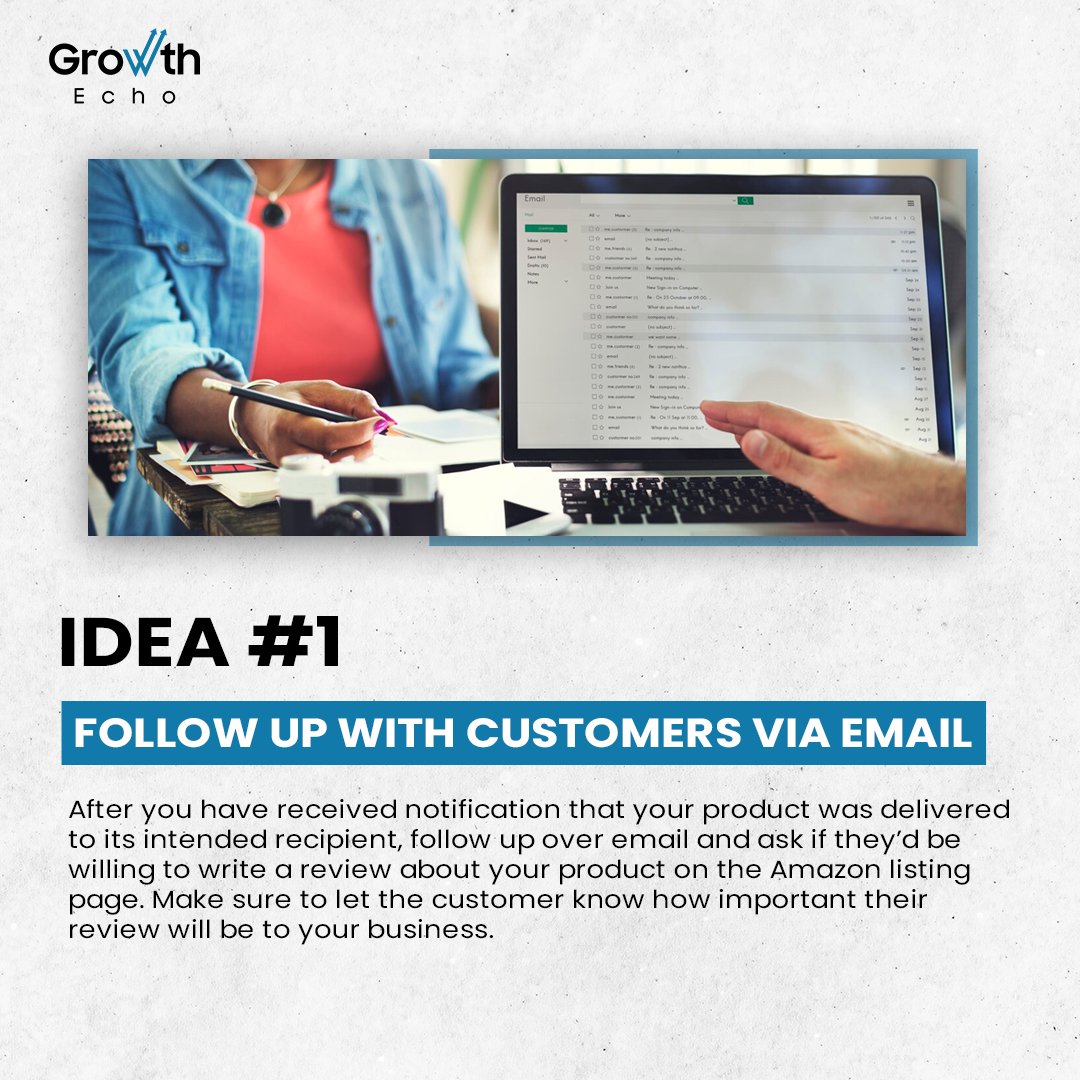 Growthecho_pvt's tweet photo. Here are effective strategies to boost Amazon sales and gain customer trust with positive reviews.
#CustomerReviews #AmazonSales #BrandTrust #Amazon #profitsby3X #streamlinedlogistics #amazonreviewer #amazonfba #amazonseller https://t.co/dd7WRpujsX