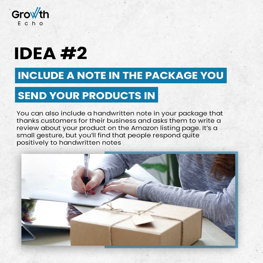 Growthecho_pvt's tweet photo. Here are effective strategies to boost Amazon sales and gain customer trust with positive reviews.
#CustomerReviews #AmazonSales #BrandTrust #Amazon #profitsby3X #streamlinedlogistics #amazonreviewer #amazonfba #amazonseller https://t.co/dd7WRpujsX