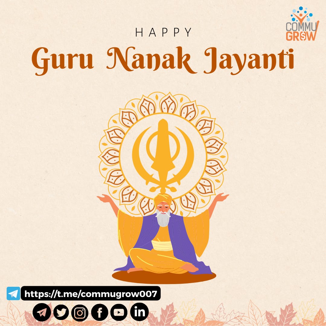 CommuGrow_07's tweet photo. "May the teachings of Guru #Nanak Dev Ji guide you towards a life of compassion, love, and selfless service. Happy #Guruparb!"
Join our official telegram
👉🏻 https://t.co/V6JIPRFSfn
#gurunanakjayanti #waheguru #gurunanak #ji #khalsa #satnamwaheguru #quieneslamascara #BABYMONSTER https://t.co/9dWKtojUfm