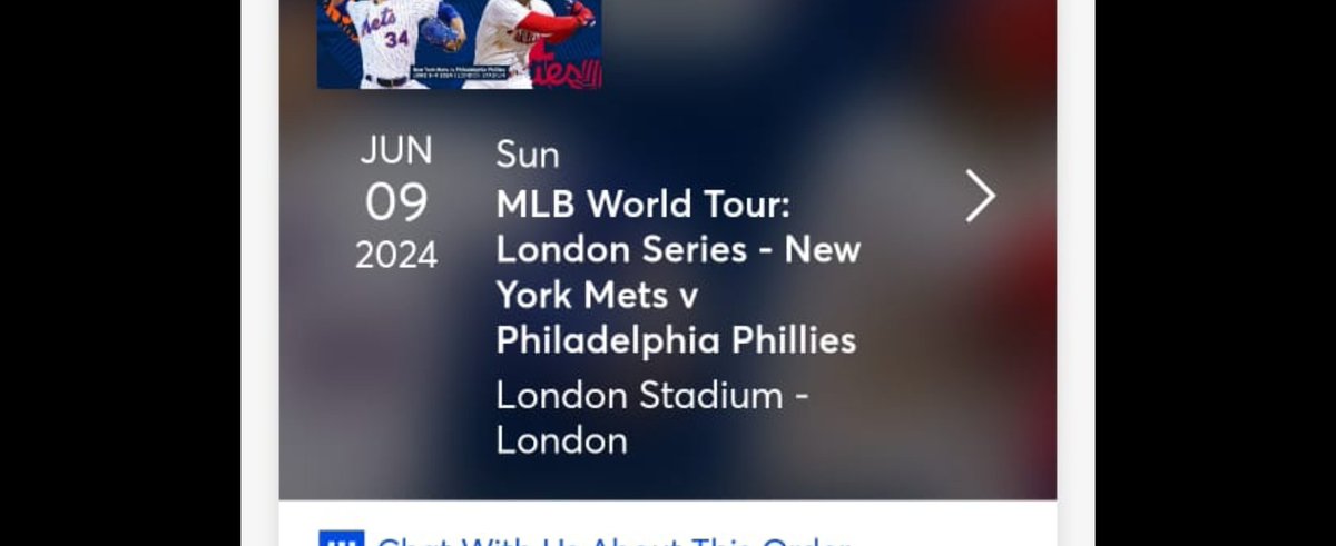 Ashleyv189's tweet photo. Shame about the stadium but buzzing to get to see the Mets in the UK. #LGM #MetsUK https://t.co/mQBu6qn73h