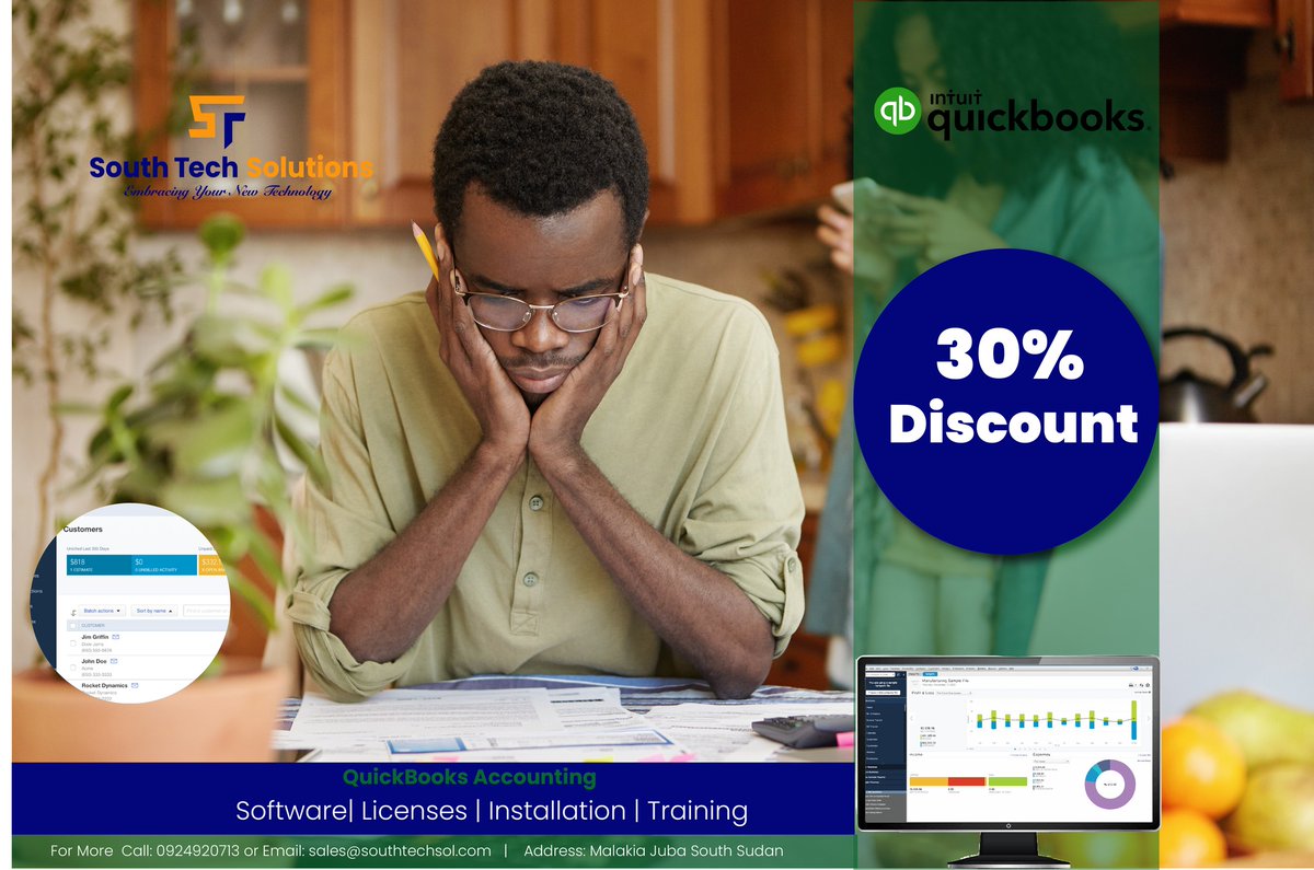 SouthTechSol's tweet photo. 𝐀𝐜𝐜𝐨𝐮𝐧𝐭𝐢𝐧𝐠 𝐜𝐚𝐧 𝐛𝐞 𝐚 𝐫𝐞𝐚𝐥 𝐩𝐚𝐢𝐧, but QuickBooks makes it easy! Track your income and expenses, manage bills and payments, and get insights into your business with QuickBooks. @SouthTechSol is offering up to 30% discount. for More call 0924920713 https://t.co/4SPwuro3yK