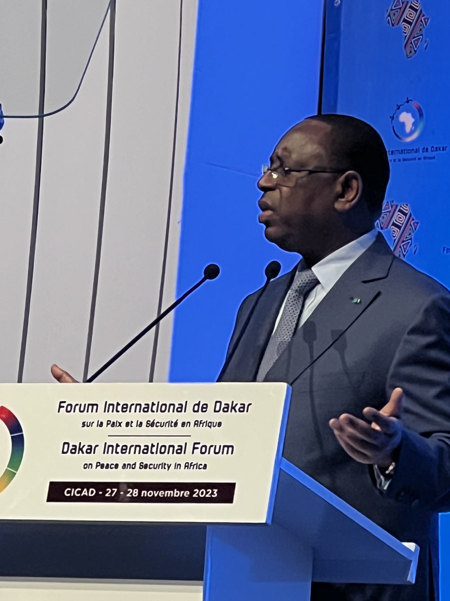 ibrahimthiaw's tweet photo. The concept of security is inextricably linked to the management of natural resources. 

Honored to be invited to the #Dakar International Forum on Peace and Security. 
⁦@Macky_Sall⁩ ⁦@CheikhGhazouani⁩ https://t.co/gJtHghJZn9