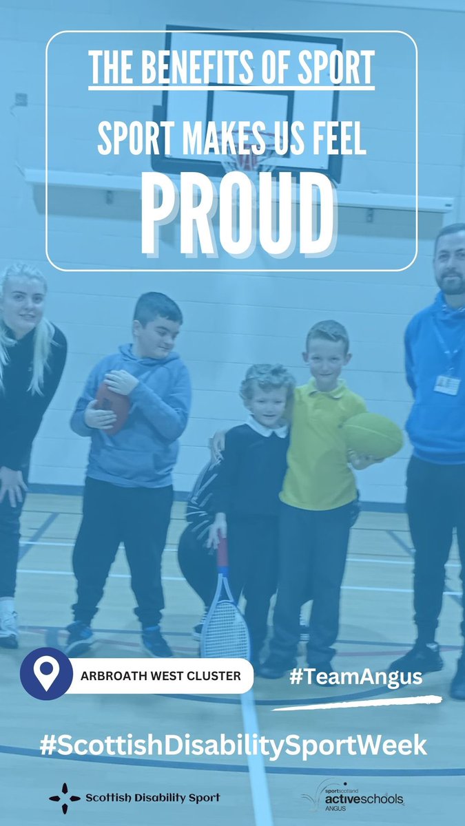ActiveSchAngus's tweet photo. Sport truly is a powerful &amp; influential tool that actively makes a positive difference in our lives! Heres a snapshot of 4/8 of our operational clusters. Check in later to see the benefits sport has for our second group of 4 clusters. #DisabilitySportWeek #ActiveAngus #AngusASN https://t.co/BzQmxTi5sk
