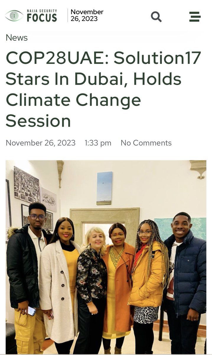 Solution17Green's tweet photo. @marinayprinces @BookFisayo @FolukeMichael @NYUAbuDhabi @DrSalisuDahiru @FMEnvng @NCCCNigeria @environewsng With the approval of the UAE Ministry of Education and UNESCO Greening Education Partnership, @Solution17Green in partnership with @NYUAbuDhabi will host C𝗢P2８ A𝗿𝘁 𝗳𝗼𝗿 C𝗹𝗶𝗺𝗮𝘁𝗲 C𝗵𝗮𝗻𝗴𝗲 on Dec 2 at the Greening Education Hub #Artnovation 

@DrSalisuDahiru @FMEnvng https://t.co/9pQ50Y1kkY