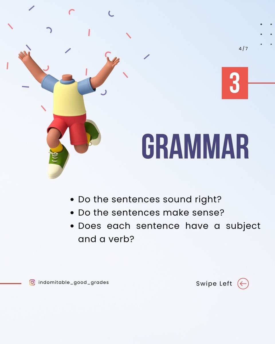 GoodIndomitable's tweet photo. Elevate your educational content with these essential editorial points. 📚✏️ 

From crafting engaging presentations to perfecting research papers, these 5 major points are a game-changer for both students and educators. 

Swipe left to learn more🎓
#EdTechTools #EducationEditing https://t.co/J7Pa59OqoD
