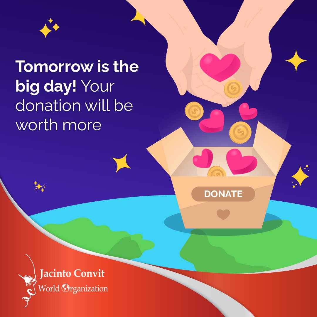 JacintoConvitWO's tweet photo. Remember that tomorrow @globalgiving will be generously matching the funds donated to our organization. This means that every contribution will be boosted, making your support go even further.

Get ready to be a part of something special on Giving Tuesday! https://t.co/jXpRltgLAM