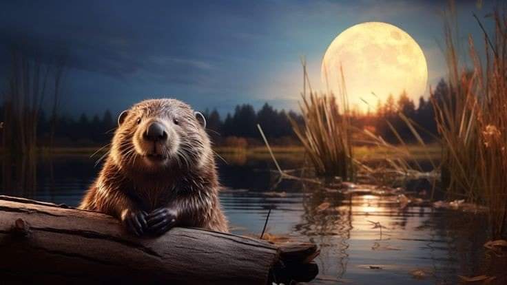 Tomahawk903's tweet photo. BEAVER moon got its name because during the month of November, beavers in North America prepare their dens and stock up on food for the incoming winter months. https://t.co/T4OdL7KIrZ