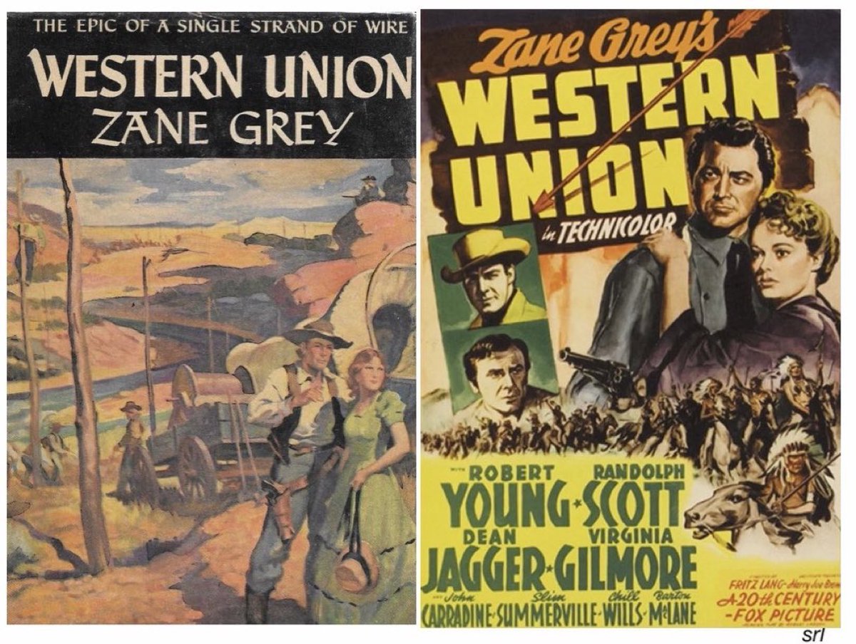 SaveRedlandLibr's tweet photo. 12:30pm TODAY on @TalkingPicsTV
The 1941 #Western film “Western Union ” directed by #FritzLang & written by #RobertCarson
Based on #ZaneGrey ’s 1939 novel📖
🌟#RobertYoung #RandolphScott #DeanJagger #VirginiaGilmore #JohnCarradine #BartonMacLane #ChillWills https://t.co/uppjVEZlYQ