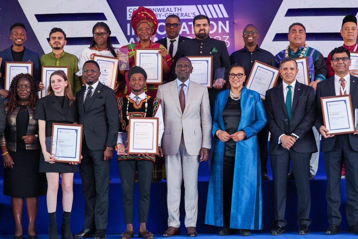 During the official opening of the 2024 Kenya Innovation week Commonwealth Edition, Nairobi.