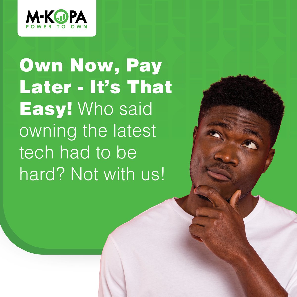 mkopaghana's tweet photo. 📱 Own Now, Pay Later - It's That Easy! Who said owning the latest tech had to be hard? Not with us!​

📆 Make your tech dreams a reality with our flexible payment plans.​

📞 Whatsapp ADA on 055 166 8800 to explore our range.​

🚀 Upgrade your tech game effortlessly. 

#TechLove https://t.co/1ul4GJx2x9