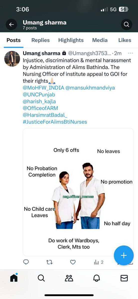 RaviPingoliya's tweet photo. #JusticeForAiimsBtiNurses https://t.co/rqqDH8cXuh