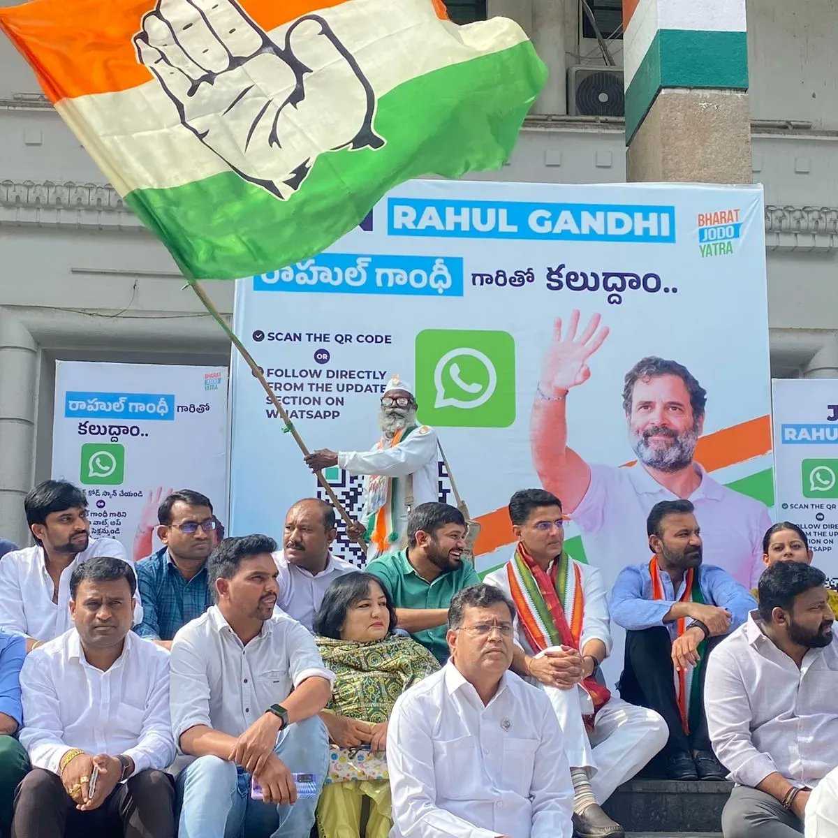 TSNSUI's tweet photo. #TSNSUI organised an interactive session with unemployed youth and #Tspsc aspirants. Shri @SachinPilot ji as chief guest, Shri @kanhaiyakumar ji as guest attended the session held at Gandhi Bhavan. Ashok sir was also present as representative of the students.
@VenkatBalmoor https://t.co/uzSonR1Dli