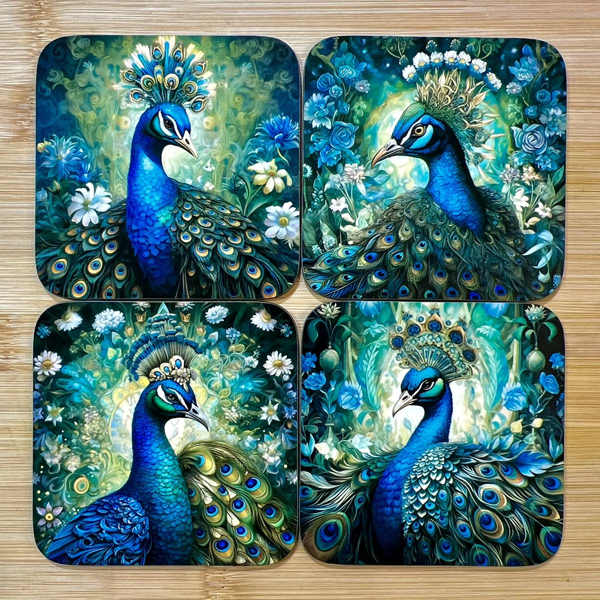 magic_peacock's tweet photo. Newest coaster set available at https://t.co/IKVFBK1Cuq https://t.co/MMDyqtQ42K