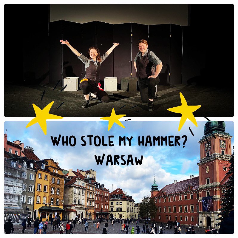 Myth-Fits are ready and raring to go in Warsaw! We can’t wait to perform “Who Stole My Hammer?” for the students this week with The English Theatre Company of Poland 🌩

#theatre #storytelling #tour #poland #theatreinenglish #theatreforschools