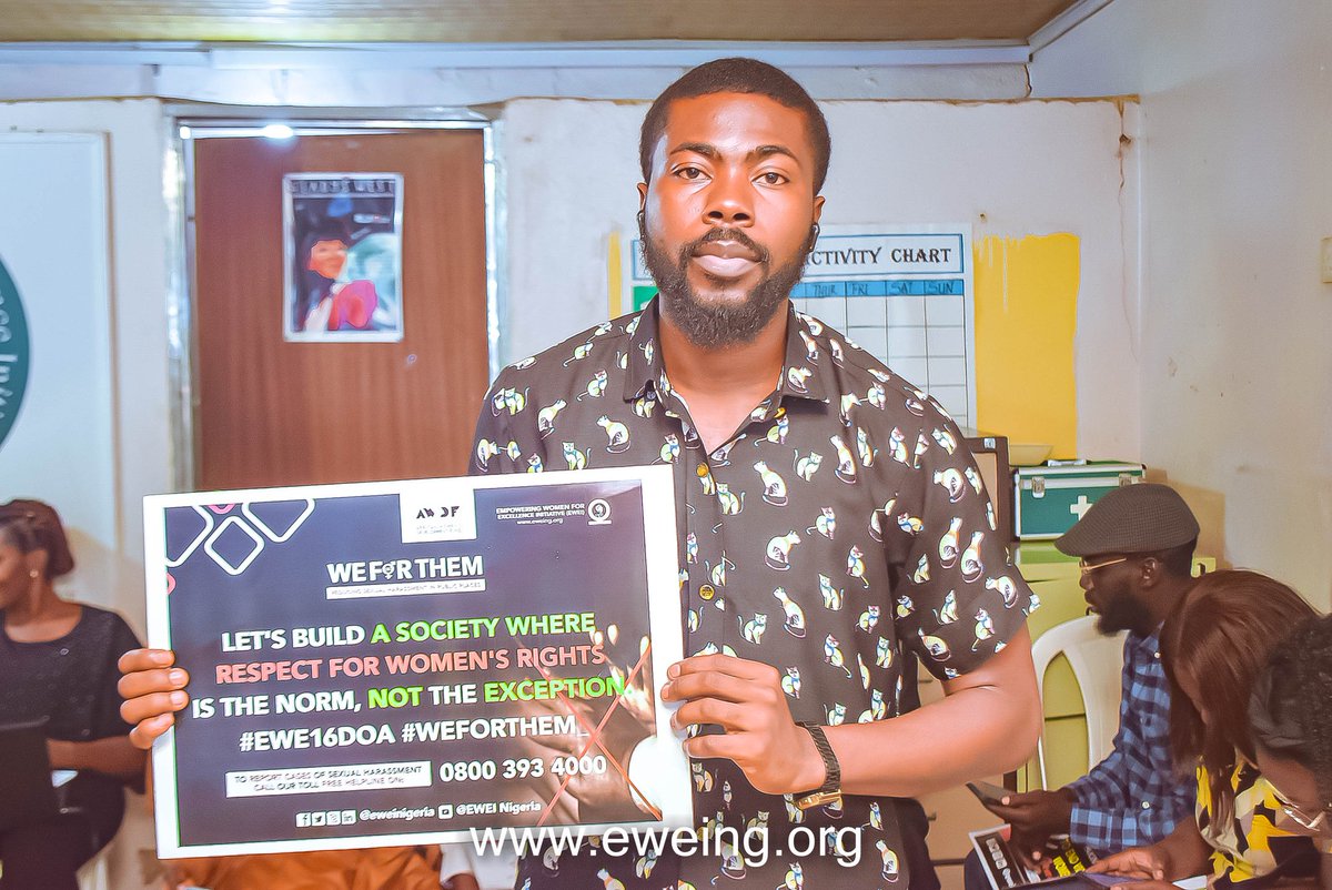 sax_ayo's tweet photo. Be supportive: keep yourself, your family and community healthy and protected. Say no to any form of violence – including physical, emotional, psychological, sexual or economic violence.  @eweinigeria @awdf01 @UNTrustFundEVAW  #WeForThem_ #EWEI16DOA https://t.co/ZWm3Mxw7si