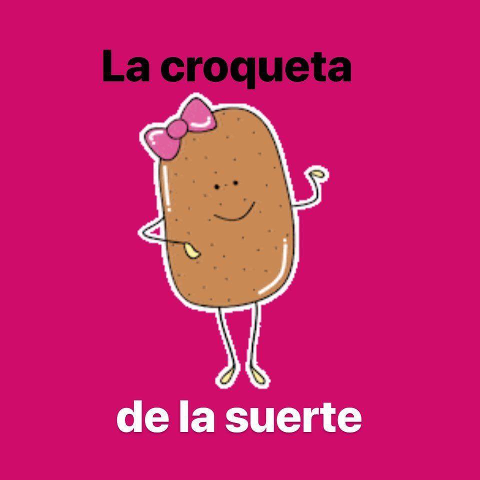 Te acabas de encontrar con la croqueta de la suerte.
Si comentas y das RT, tendrás buena suerte y muchas croquetas en 2024.