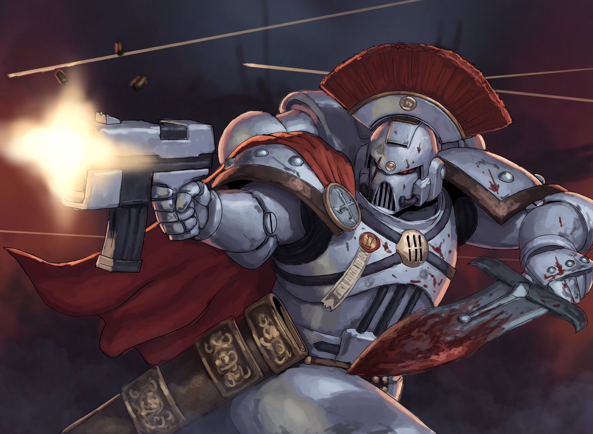 WH40kbestof's tweet photo. Garviel Loken by @RedusTheRiotAct https://t.co/iTWPpiTf3G