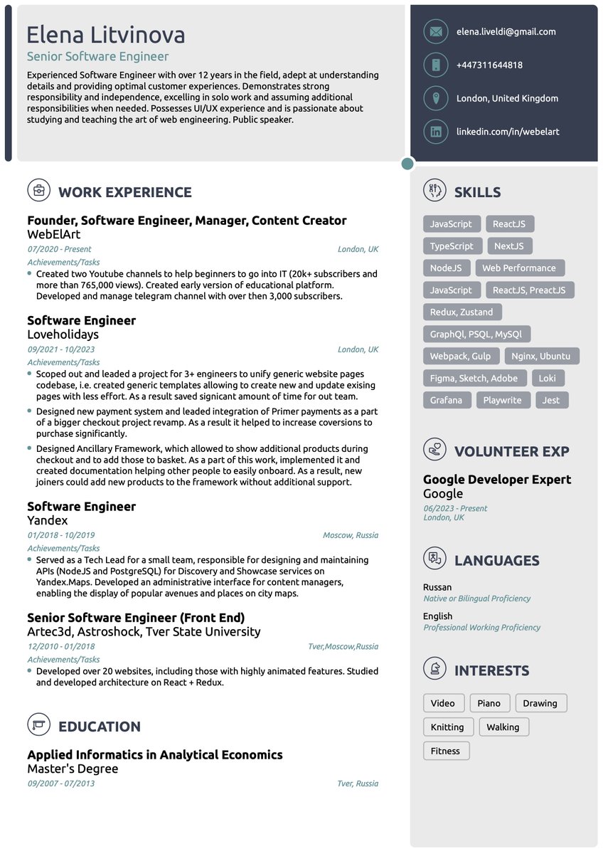 webelart's tweet image. Attention UK companies! I am an experienced Senior Software Engineer looking for a new full-time position and in need of visa sponsorship. Check out my profile or attached CV for all the details on my experience. I'm eager to hear from you!