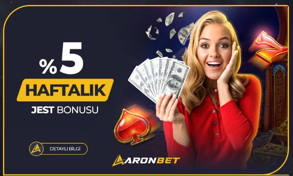 📢Değerli Üyelerimiz; Her Hafta Pazartesi Günü Haftalık Jest Bonusunuzu Talep Etmeyi Unutmayın! 

-Sınırsız Çekim Hakkı!   

-Her Yatırıma Ek %100 Freespin/Freebet!  

 -Hızlı ve Garanti Sürede Çekim! Hepsi AronBet'te...    

📲aronbet464.com