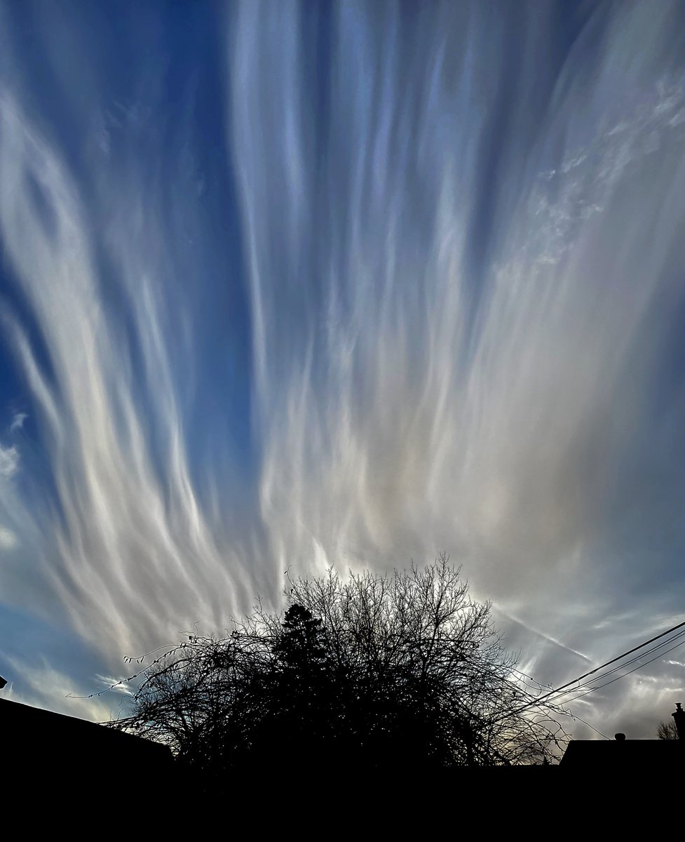 A fantastic, and brief, #cirrus cloud display this weekend.