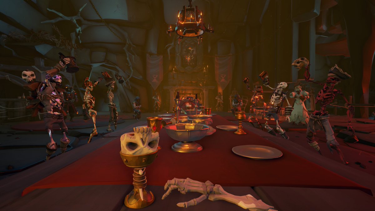 theromulove's tweet photo. The reapers are celebrating too!

@SeaOfThieves
#SotShot : Festive Fun
#SeaOfThieves #VirtualPhotography https://t.co/sVXFaV8y7x