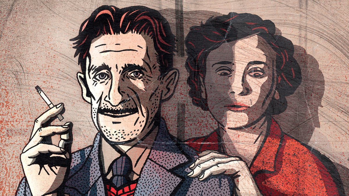 CLetterarie's tweet photo. #LerosediOrwell è la bella #biografia della scrittrice femminista #RebeccaSolnit in cui scopriamo che George #Orwell ebbe molte donne e due mogli, entrambe straordinarie, che lo amarono profondamente... e anche molto altro
@ponteallegrazie 
https://t.co/TKrDu2oIQJ https://t.co/ow58GPxqO5