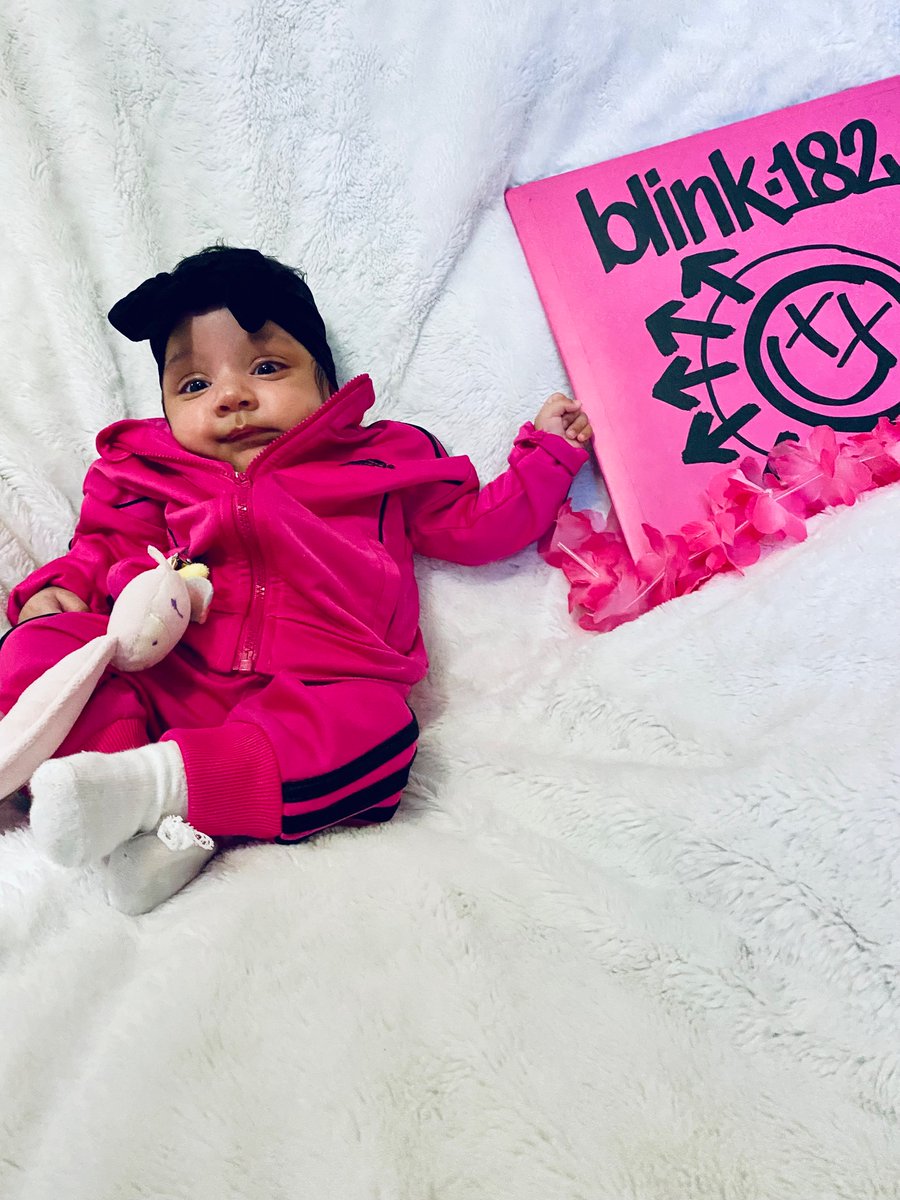 im_anonhuman's tweet photo. My granddaughter turned 3 months yesterday! Already making sure she knows the finer things in life! 🤘
#PopPopLife #Blink182 https://t.co/6xmtuBT4Ce