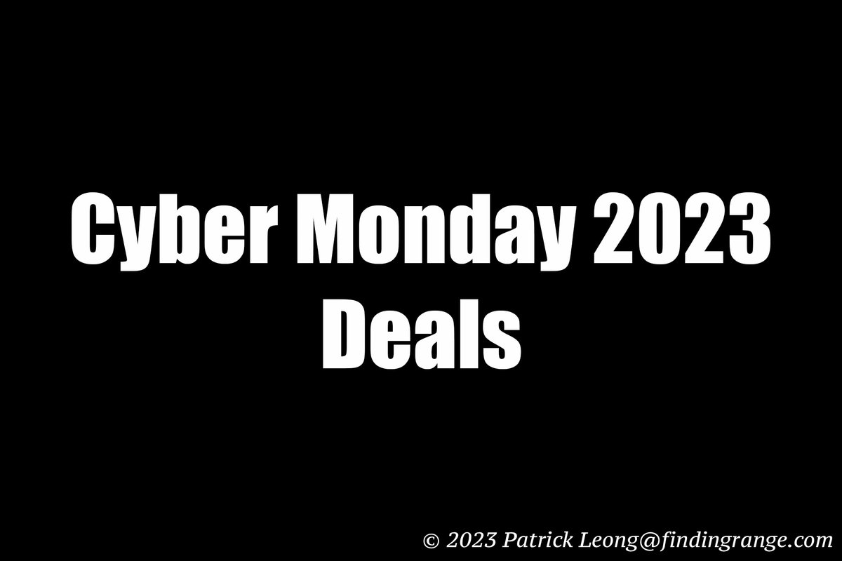 Cyber Monday 2023 Deals
findingrange.com/2023/11/27/cyb…