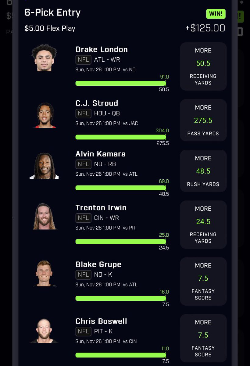 THBxPP1's tweet photo. Cleared this too! #PrizePicksNFL https://t.co/jwmCpsHjds