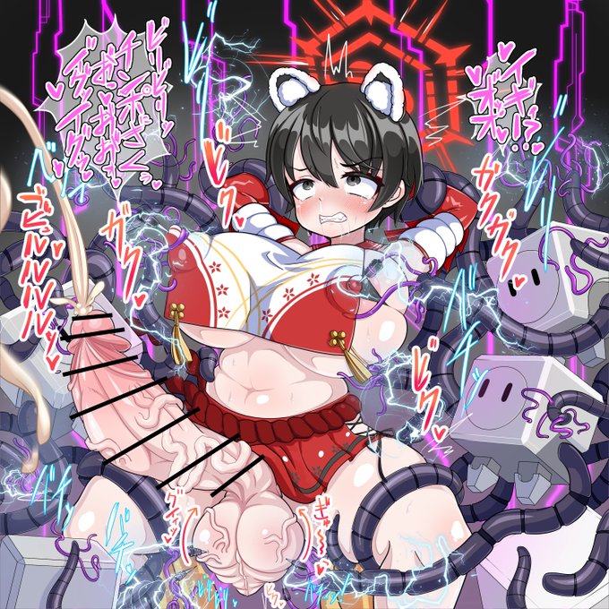 #いいふたなりの日 何度も再掲するのもアレなのでふたツバキちゃんをセルフコラしましたー! 2枚目陰毛有り。 3・4枚目は普通の再掲です。