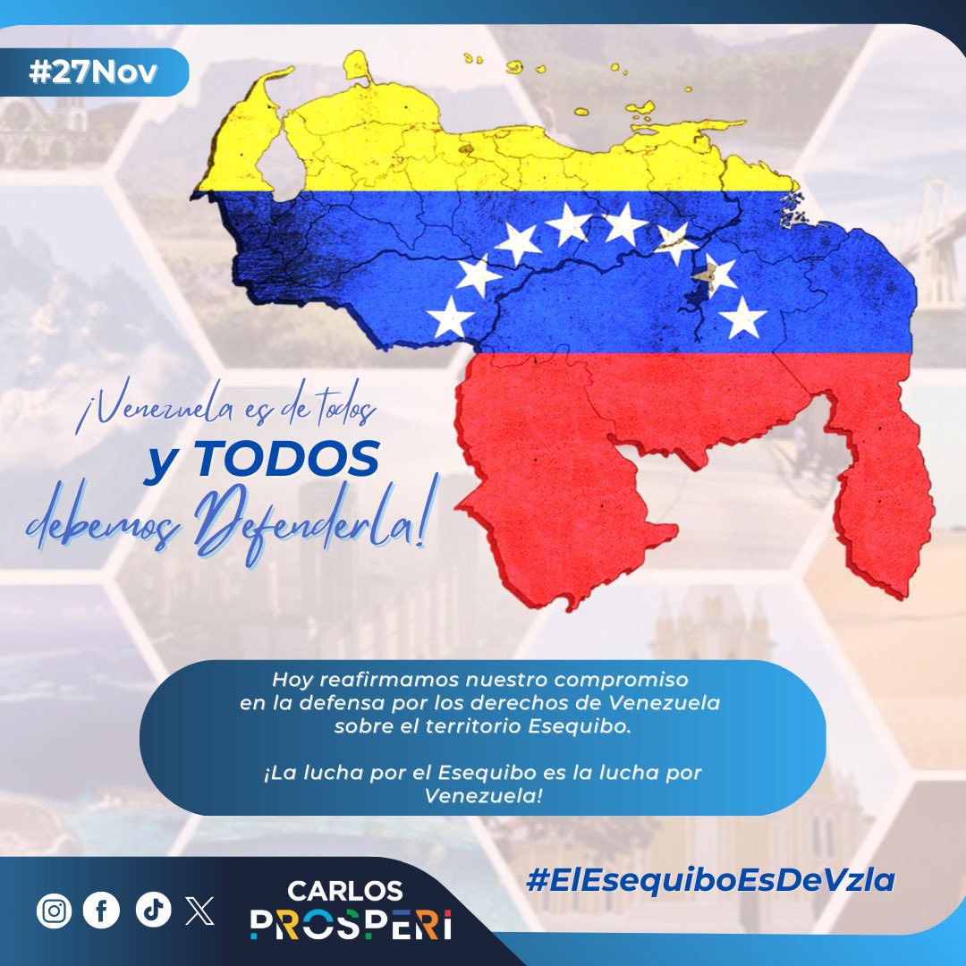 Aquí no se trata de defender a quienes  tienen 24 años en Miraflores, tampoco de quienes tenemos el compromiso de cambiar el rumbo de Venezuela. 

Hoy se trata de nuestra Nación, de defender a cada uno de los venezolanos y nuestro territorio!

El próximo domingo 3 yo Voto por