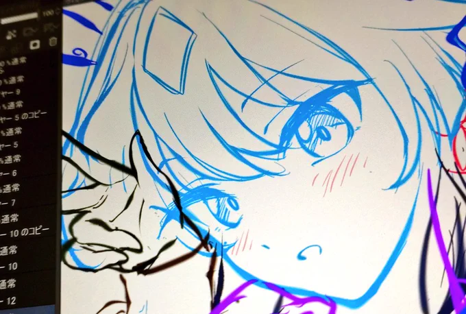 ヴィルシーナちゃんも描く!wip(๑•̀ㅁ•́๑) 