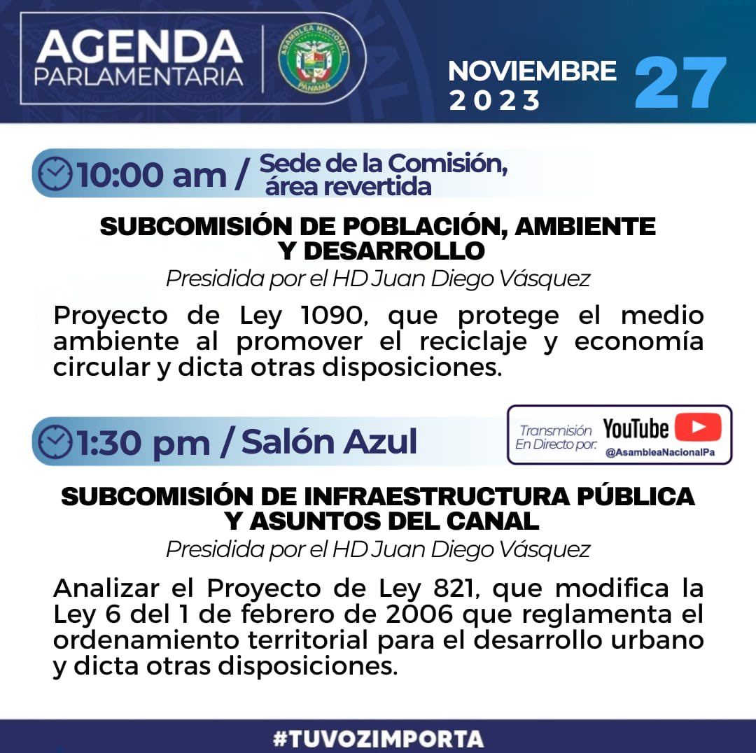 Agenda Parlamentaria

#tuvozimporta