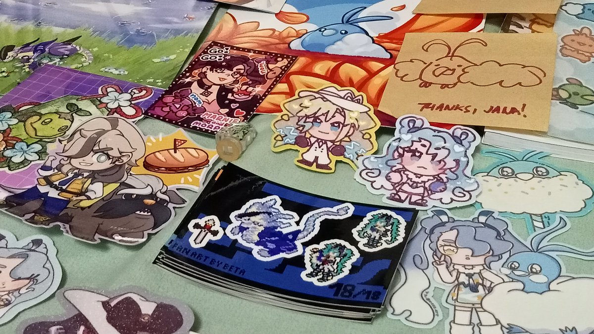 yamiakuzetsu's tweet photo. #PokeConPHMarketMarket haul!

Super happy to see more Swablu!!!Did my best to go around Day 1 to buy from everyone new but it was such a busy day 😭 I'll try to catch them in other events!!

Also some of these are gifts 🥺 And some not pictured as they're still in my crate!! https://t.co/76aE5MQiXY