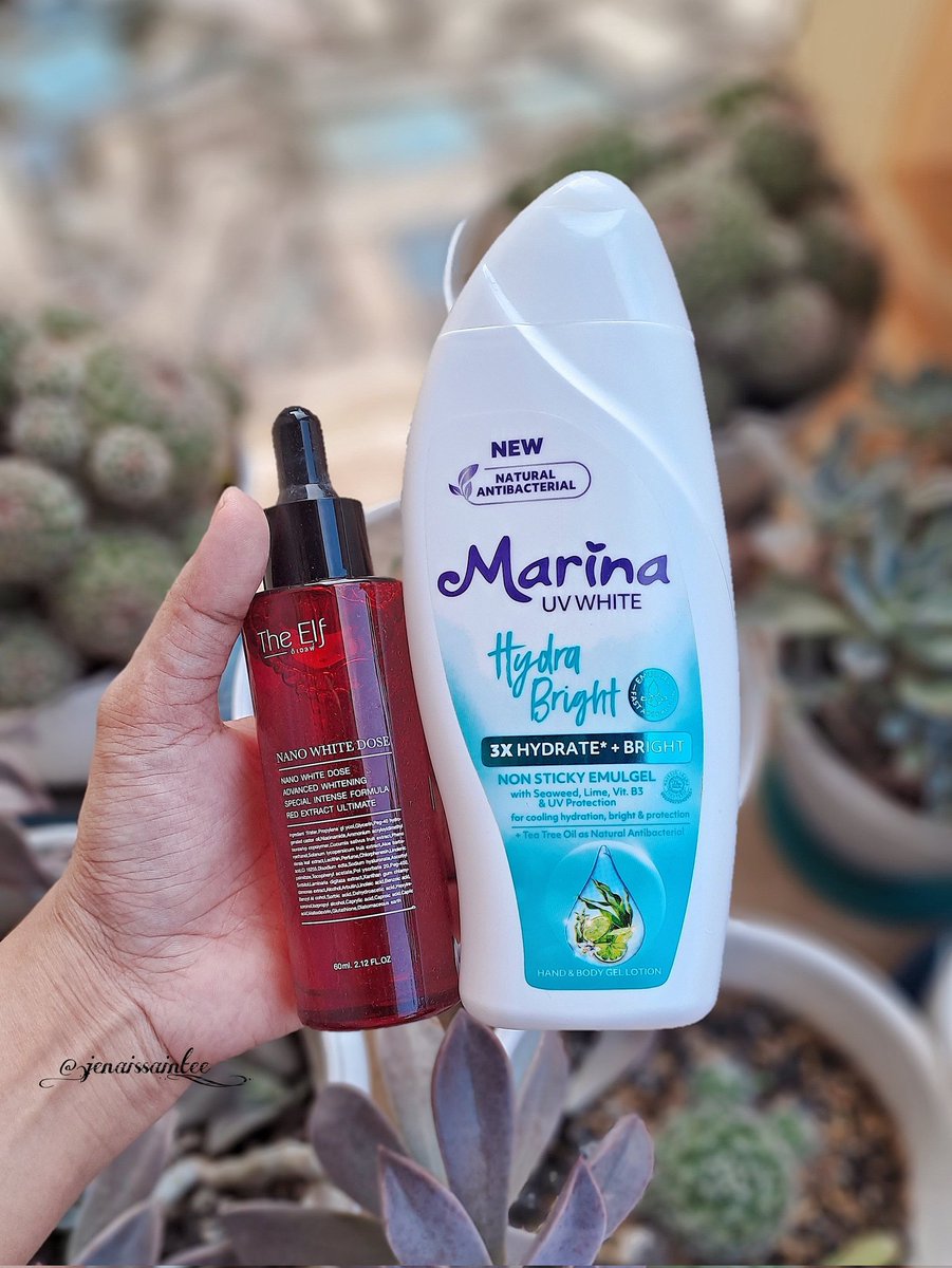 jenaissaintee_'s tweet photo. @ohmybeautybank Buat badan aku pake ini dua ini. Bisa dipakai langsung atau dicampur lotion. Buat yg kulitnya sensitif bisa dilayer. Asal rutin bagus bgt buat mencerahkan dan memudarkan bekas luka🫶 https://t.co/sV3DRrx5fi