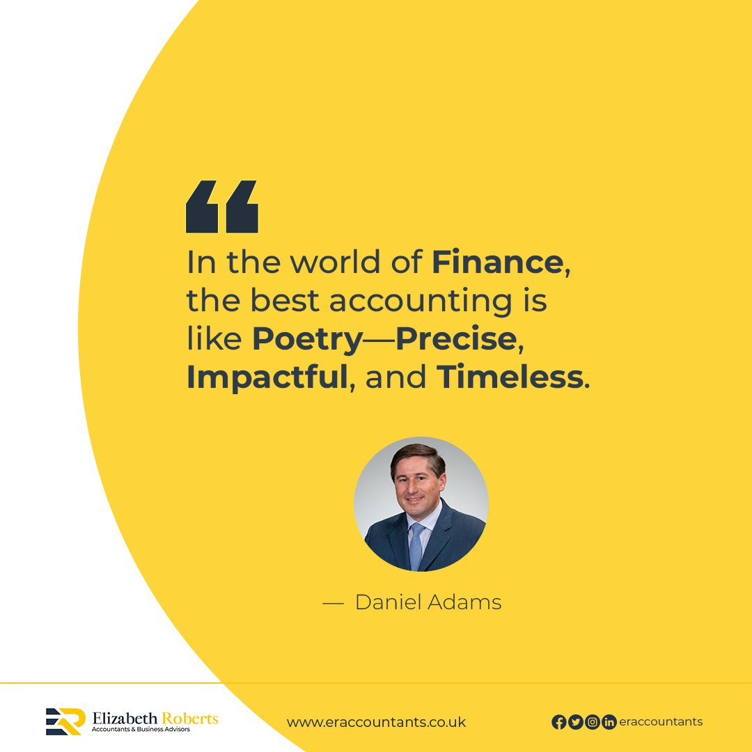 In the world of finance, the best accounting is like poetry—precise,  impactful, and timeless.” – Daniel Adams #taxation #irs #startup #taxtips  #smallbusinessowner #taxconsultant #commerce #quickbooks #taxpreparation  #accountancy #motivation #quotes ..., image size:1080x1080
